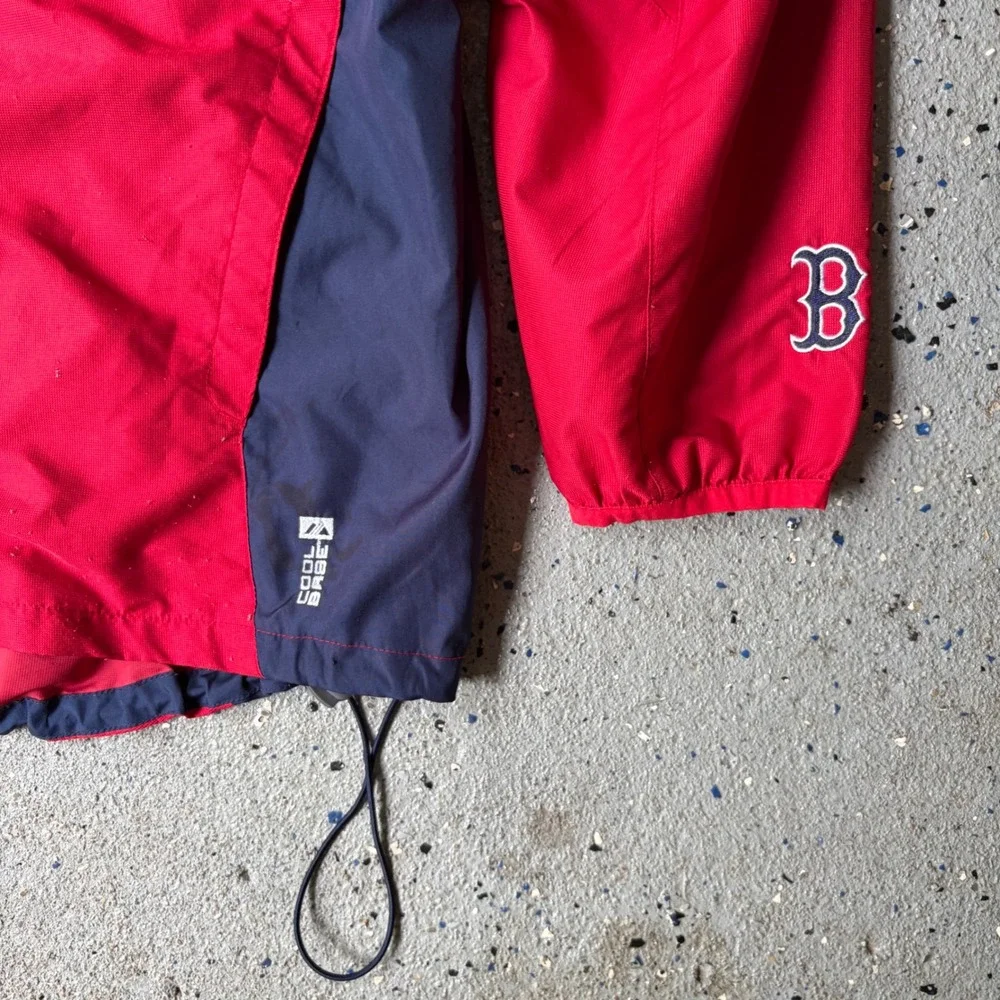 Majestic Boston Red Sox MLB Authentic Cool Base Quarter Zip Windbreaker Red 2XL